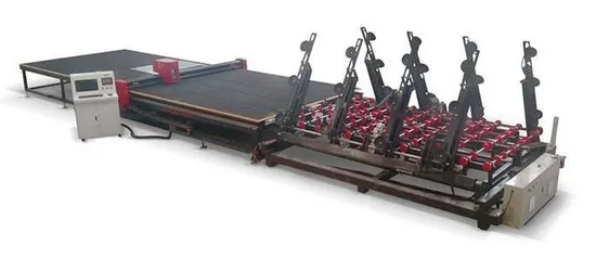 Automatic Loading Breaking CNC Glass Cutting Table Line