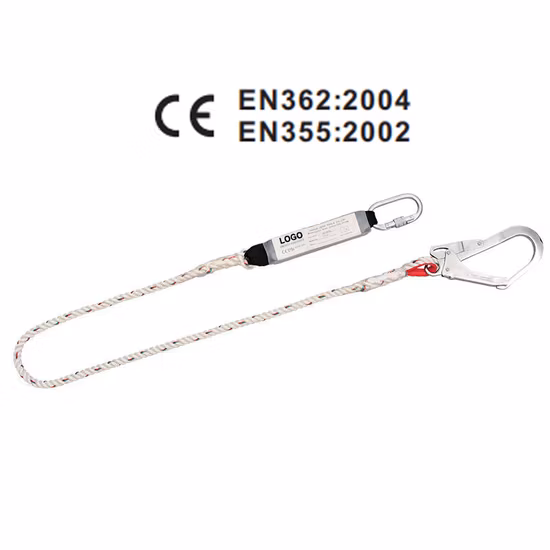 Talabarte de corda de segurança com amortecedor de energia