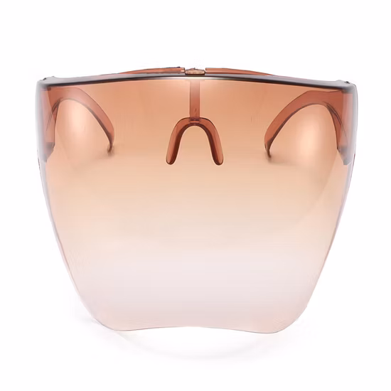 Viseira de proteção facial à prova de vento, proteção facial transparente e transparente para homens e mulheres, máscara protetora gradiente completa Bl19425