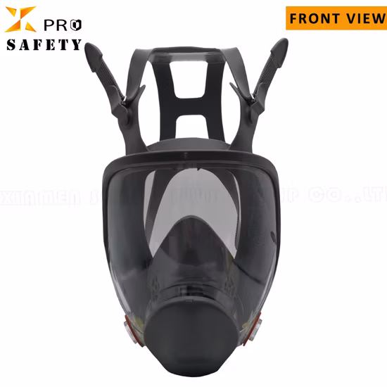 Máscara de gás à prova de poeira facial completa Óculos Filtro respiratório reutilizável Filtro ativado Máscara de carbono