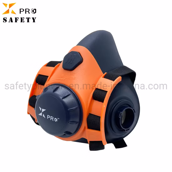 Máscara de gás de bombeiro de silicone de borracha para aparelhos respiratórios